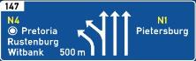 Overhead freeway direction
