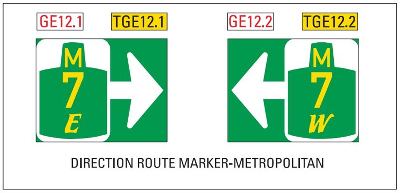 Direction route marker