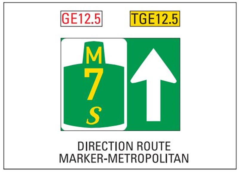 Advance direction route marker