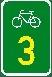 Bicycle route marker