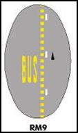 Bus lane marking