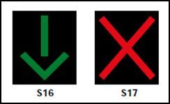 Overhead lane direction control