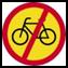Pedal cycles prohibited