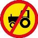 Agricultural vehicles prohibited