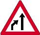 Lane ends